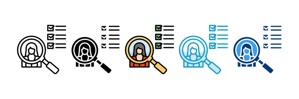 Tenant Screening Icon Set Multiple Style Collection
