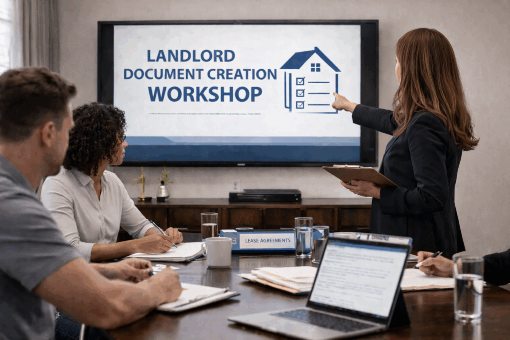 landlord document creation workshop in action